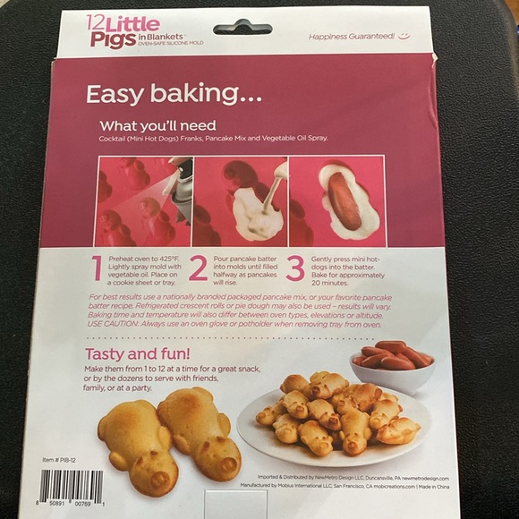 12 LITTLE PIGS in Blankets Silicone Mold-NEW - Picture 2 of 6